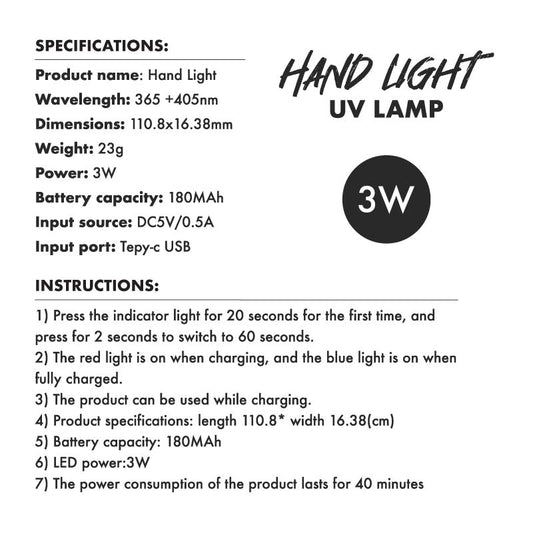 MoYou London PEN LED UV nail lamp in white — compact UV lamp for gel nail curing