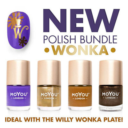 Wonka ★ Nail Polish Bundle Nail Art Stencil MoYou London 