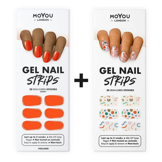 Gel Nail Strip Bundle ★ Duo Party Plate Bundles MoYou London 