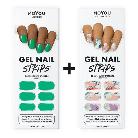 Gel Nail Strip Bundle ★ Duo Summer Plate Bundles MoYou London 