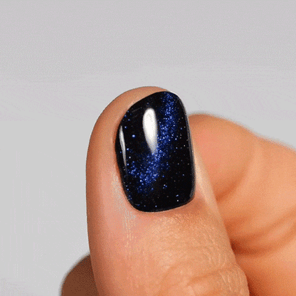 dark blue glitter shimmer gel polish stickers by moyou london