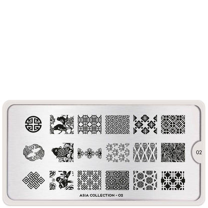Asia 02 ✦ Nail Stamping Plates - MoYou London