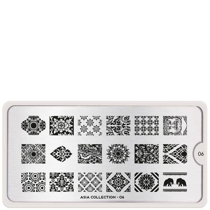 Asia 06 ✦ Nail Stamping Plates - MoYou London