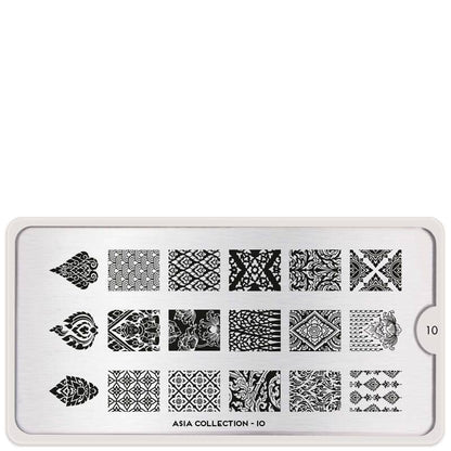 Asia 10 ✦ Nail Stamping Plates - MoYou London