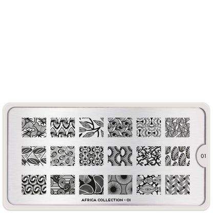 Africa 01 ✦ Nail Stamping Plate - MoYou London