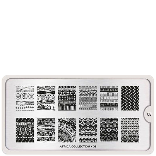 Africa 08 ✦ Nail Stamping Plate - MoYou London