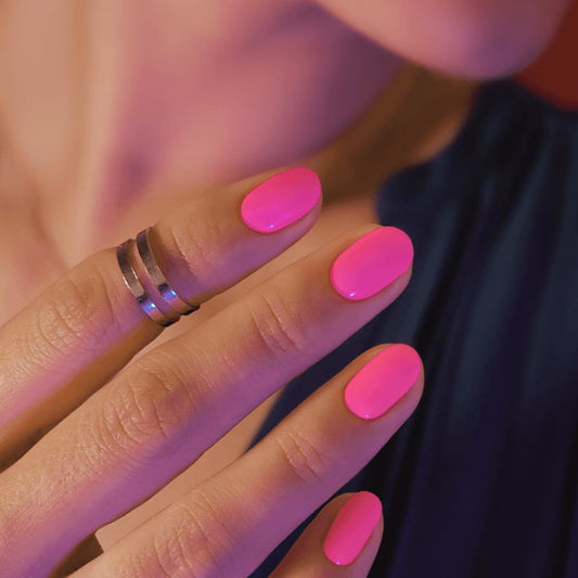 Gel Nail Strip Pinky Promise pink gel polish glossy sticker by MoYou London