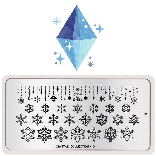 Crystal 10 ✦ Nail Stamping Plate - MoYou London
