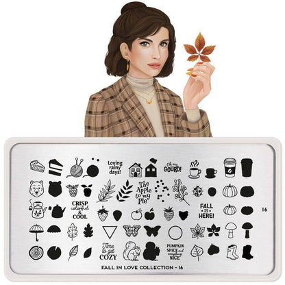 Fall in Love 16 ✦ Nail Stamping Plate - MoYou London