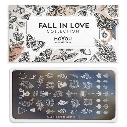 Fall in Love 18 ✦ Nail Stamping Plate - MoYou London
