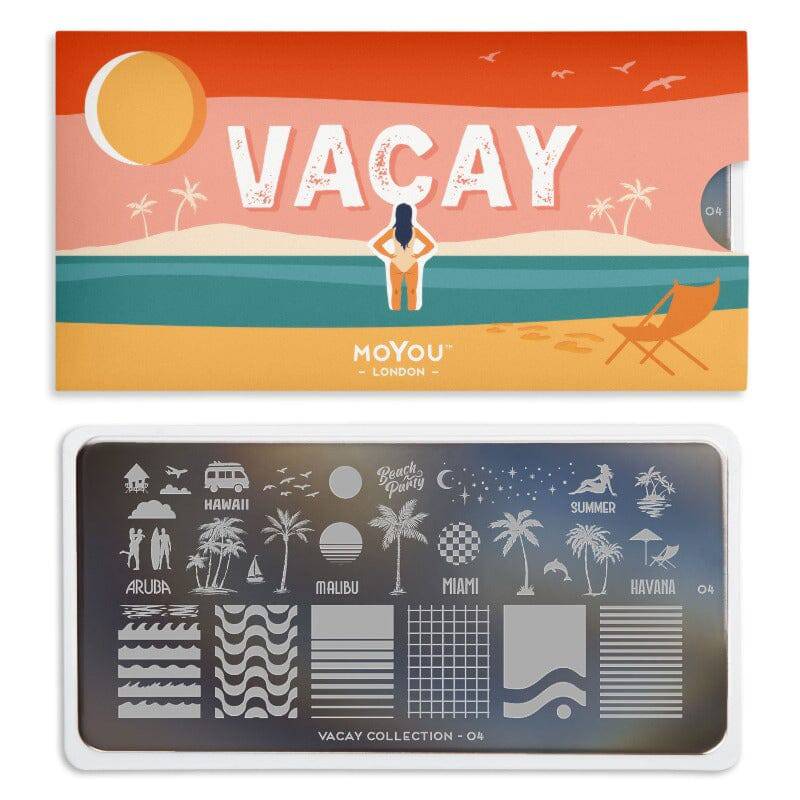 Vacay 04 ✦ Nail Stamping Plate - MoYou London