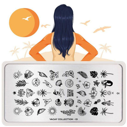 Vacay 01 ✦ Nail Stamping Plate - MoYou London
