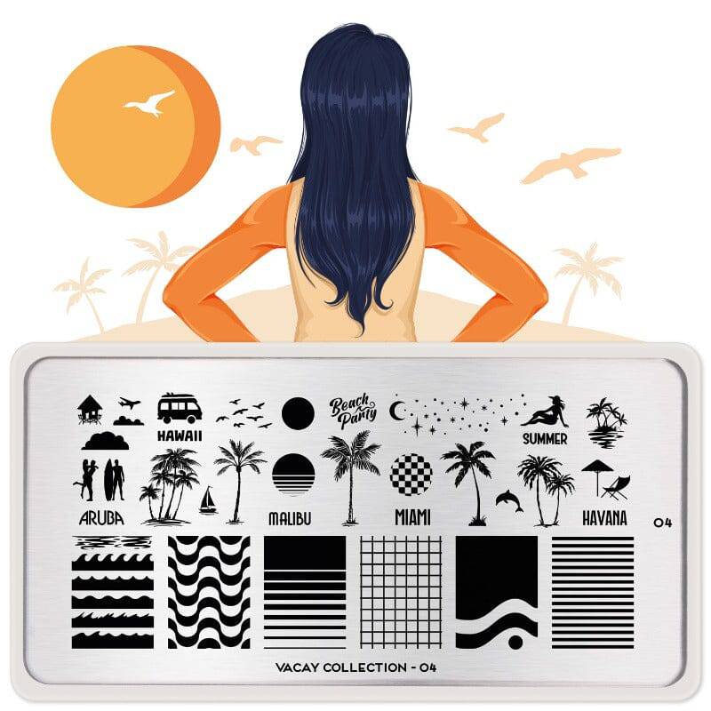 Vacay 04 ✦ Nail Stamping Plate - MoYou London