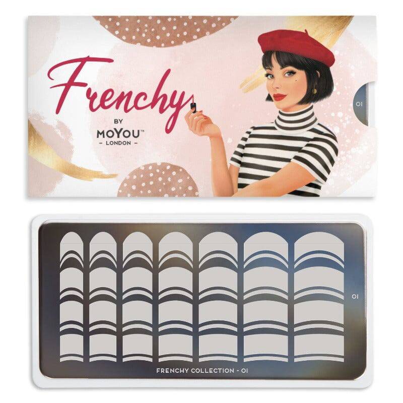 NEW Frenchy 01 ✦ Nail Stamping Plate - MoYou London