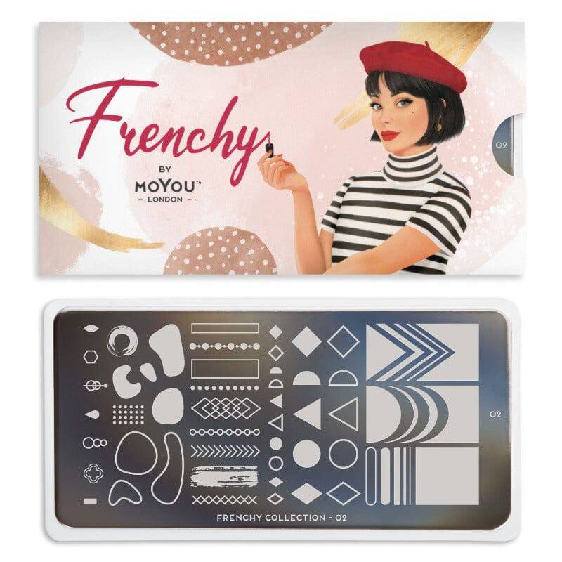 NEW Frenchy 02 ✦ Nail Stamping Plate - MoYou London