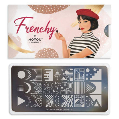 NEW Frenchy 03 ✦ Nail Stamping Plate - MoYou London