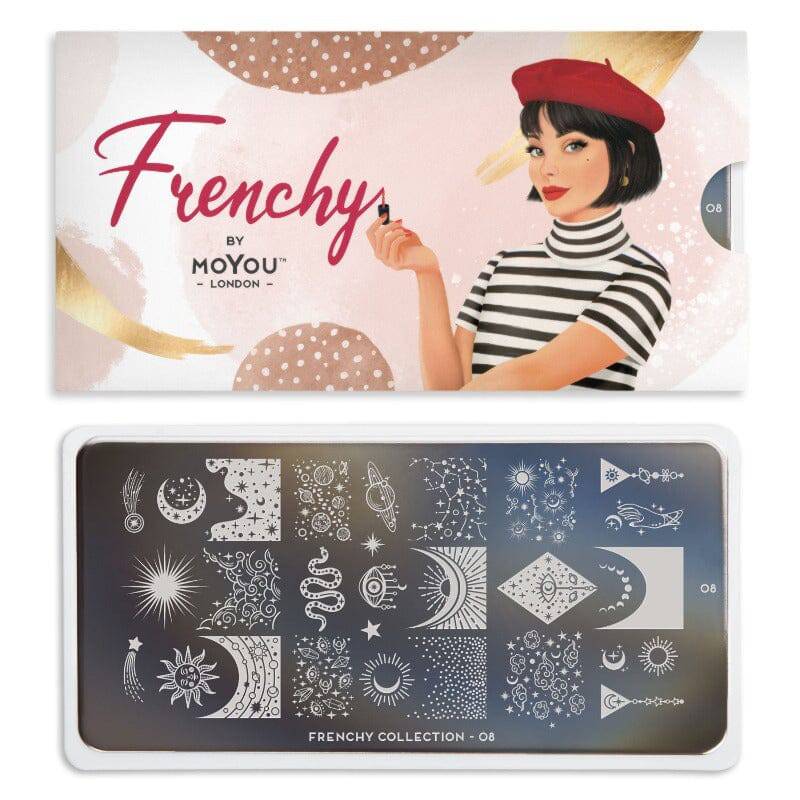 NEW Frenchy 08 ✦ Nail Stamping Plate - MoYou London