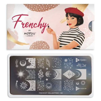 NEW Frenchy 08 ✦ Nail Stamping Plate - MoYou London