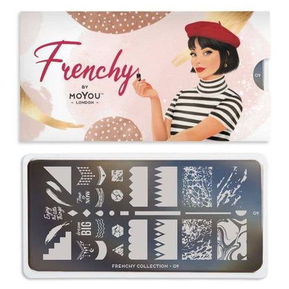 NEW Frenchy 09 ✦ Nail Stamping Plate - MoYou London