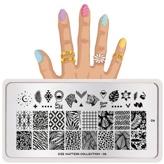 Size Matters 06 ✦ Nail Stamping Plate - MoYou London