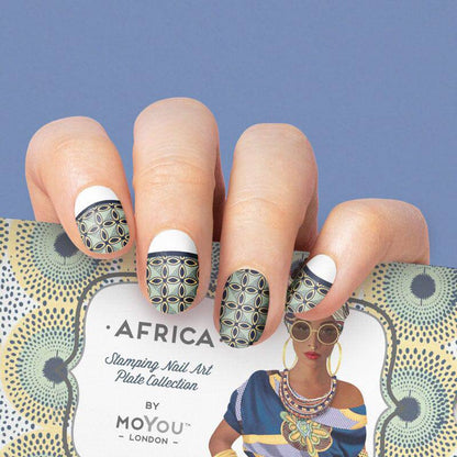 Africa 12 ✦ Nail Stamping Plate - MoYou London