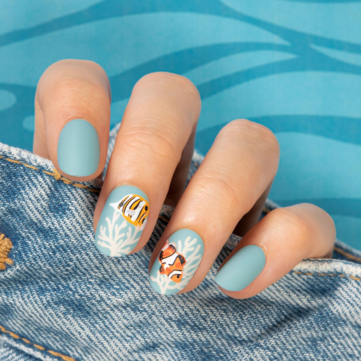 Cute Fish & Sea Manicure
