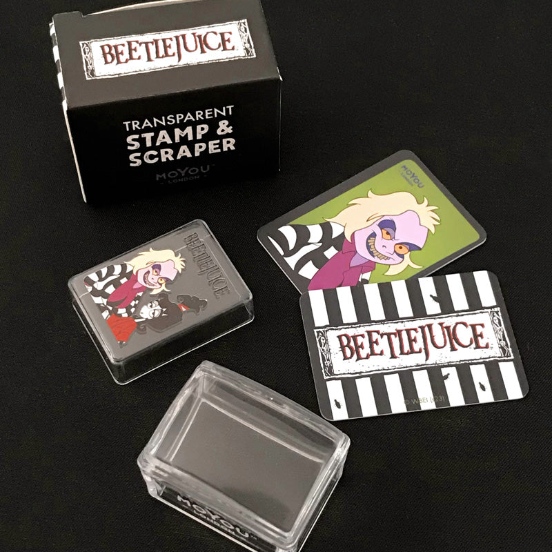 Beetlejuice Branded Nail Stamper & Scraper