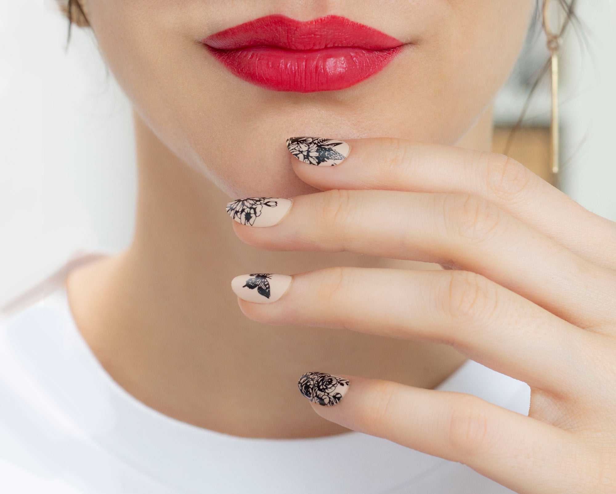 Elegant Botanical Nails