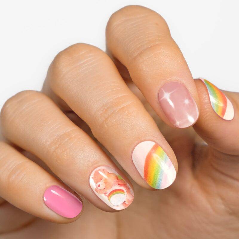 Gel Nail Strip ★ CARE BEARS ★ Cheer Bear - MoYou London