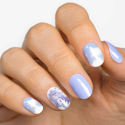 Gel Nail Strip ★ CARE BEARS ★ Grumpy Bear - MoYou London