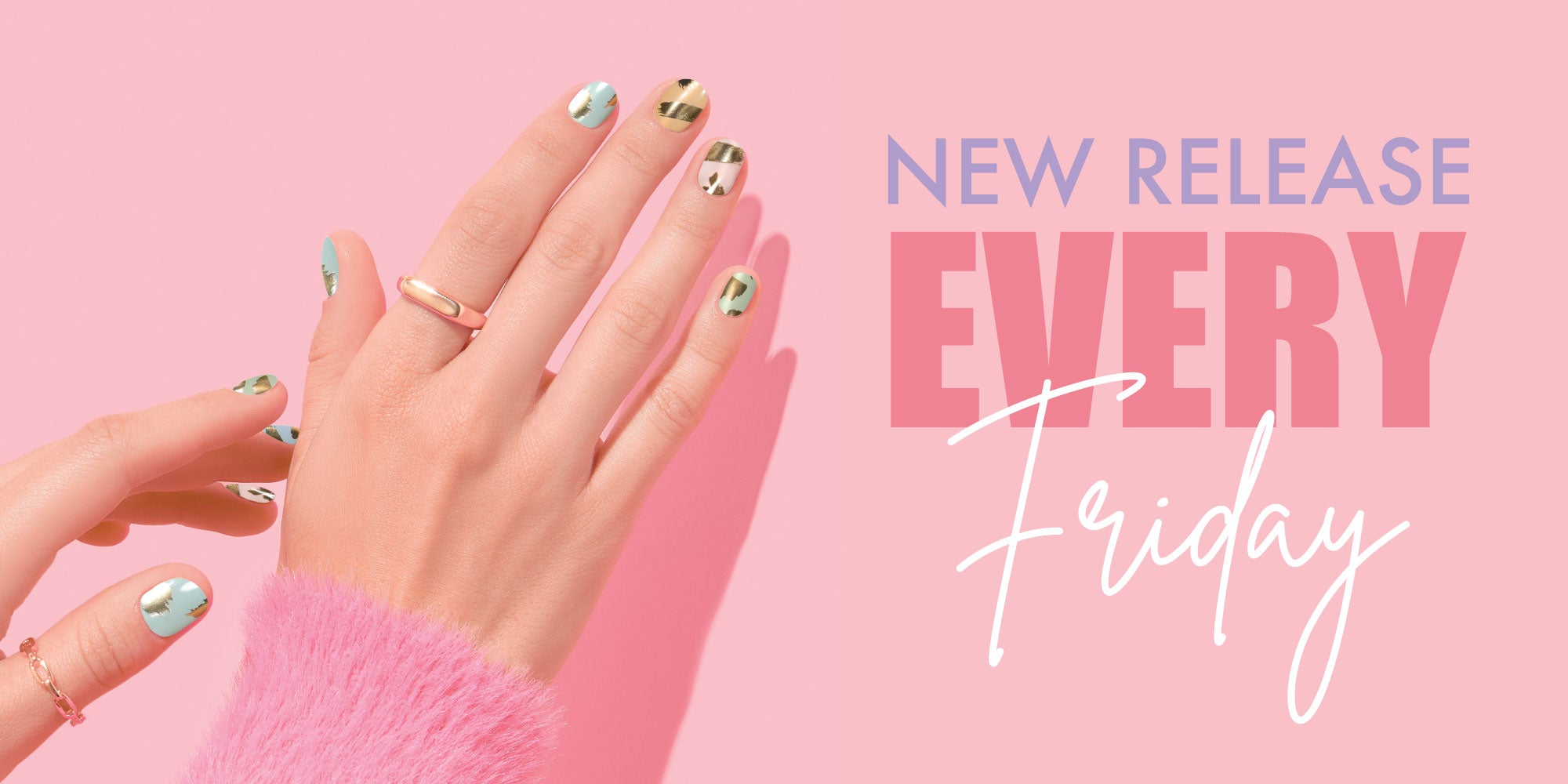 new release every Friday, pastel nails