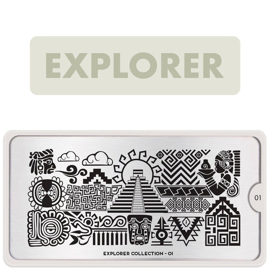 Explorer 01 ✦ Nail Stamping Plate - MoYou London