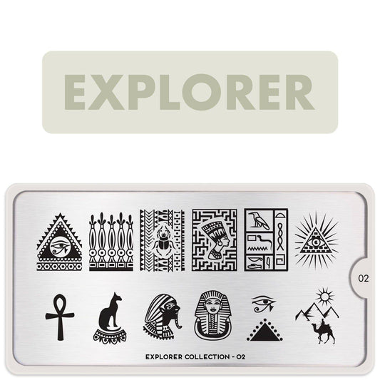 Explorer 02 ✦ Nail Stamping Plate - MoYou London