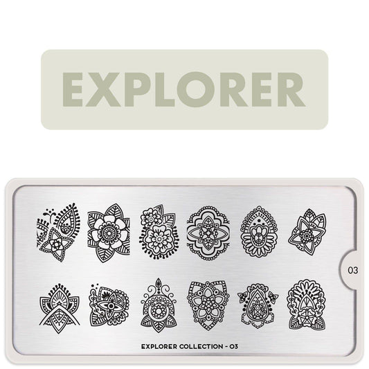 Explorer 03 ✦ Nail Stamping Plate - MoYou London