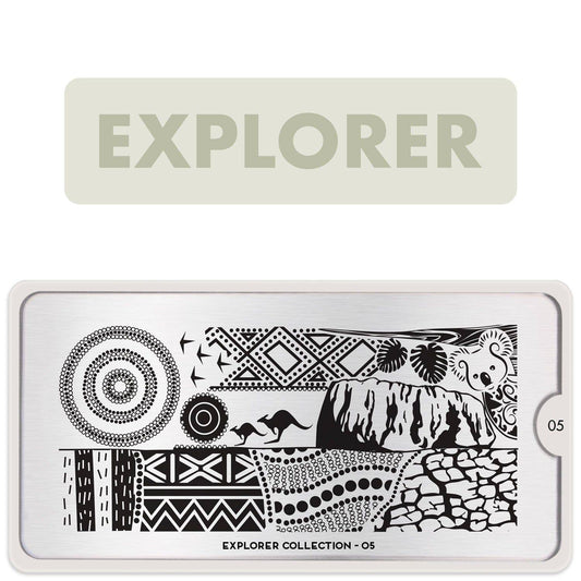 Explorer 05 ✦ Nail Stamping Plate - MoYou London