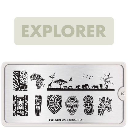 Explorer 10 ✦ Nail Stamping Plate - MoYou London