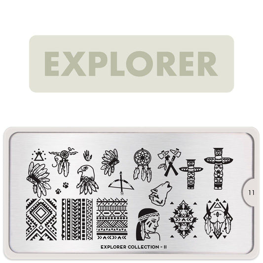 Explorer 11 ✦ Nail Stamping Plate - MoYou London