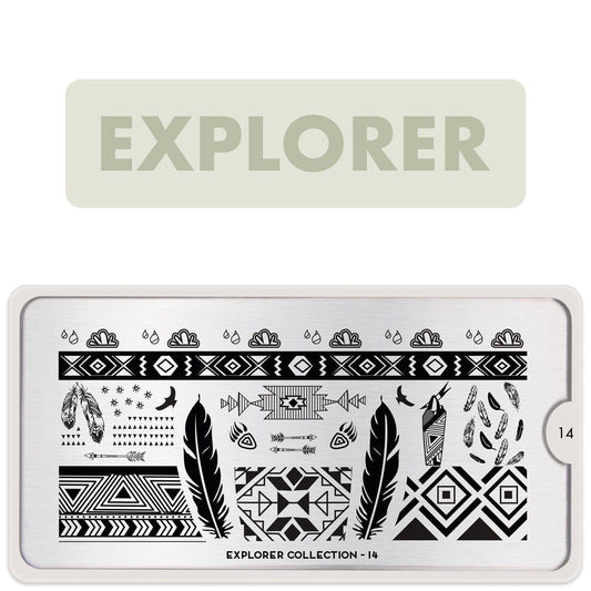 Explorer 14 ✦ Nail Stamping Plate - MoYou London