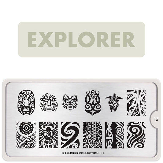 Explorer 15 ✦ Nail Stamping Plate - MoYou London