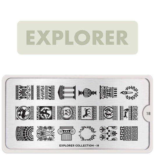 Explorer 18 ✦ Nail Stamping Plate - MoYou London