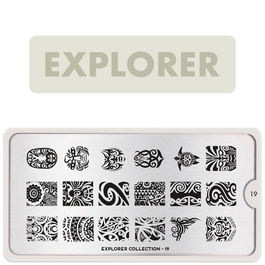 Explorer 19 ✦ Nail Stamping Plate - MoYou London