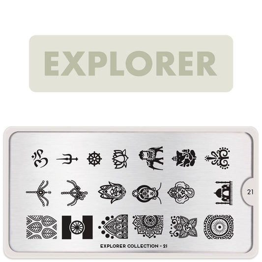 Explorer 21 ✦ Nail Stamping Plate - MoYou London
