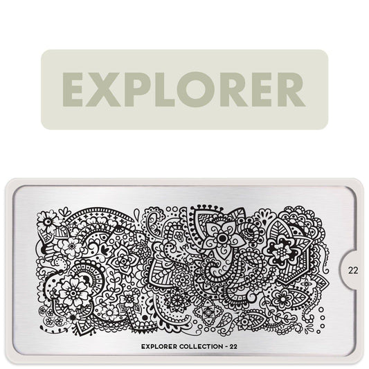 Explorer 22 ✦ Nail Stamping Plate - MoYou London