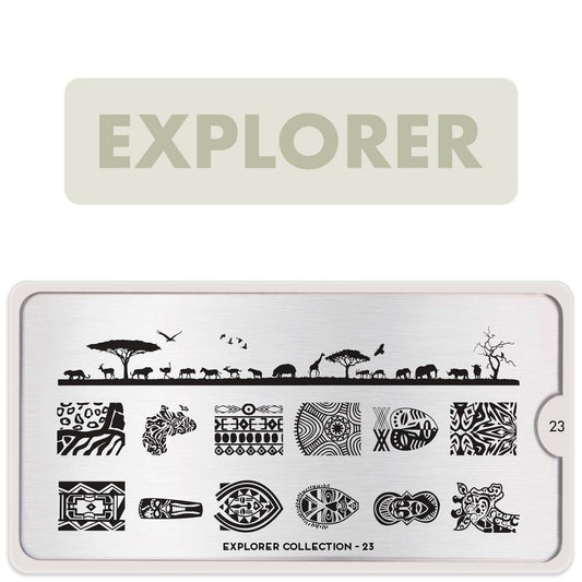 Explorer 23 ✦ Nail Stamping Plate - MoYou London