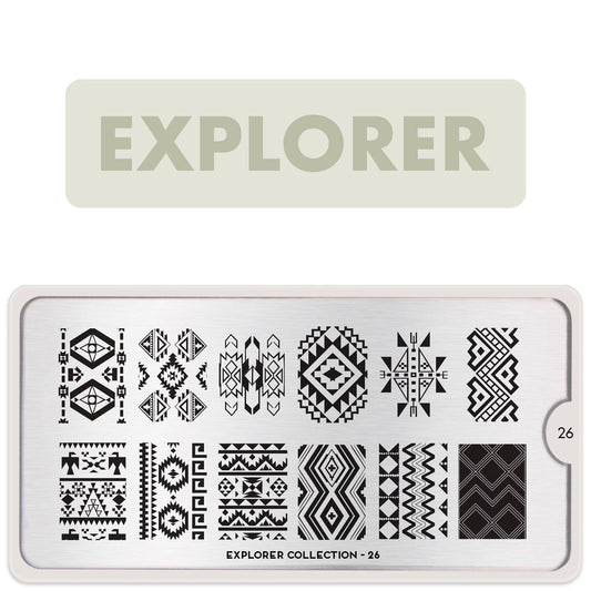 Explorer 26 ✦ Nail Stamping Plate - MoYou London