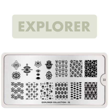 Explorer 32 ✦ Nail Stamping Plate - MoYou London