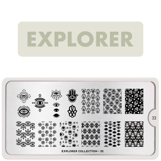 Explorer 32 ✦ Nail Stamping Plate - MoYou London