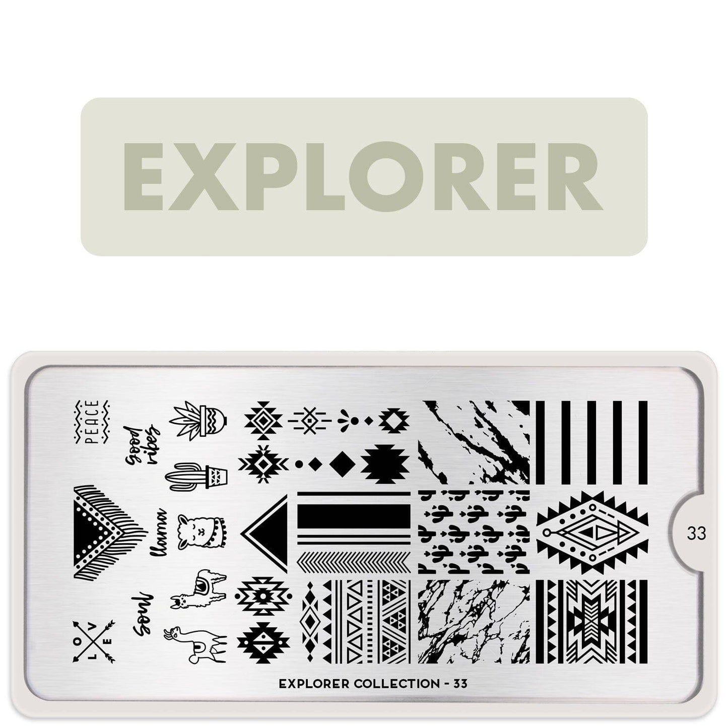 Explorer 33 ✦ Nail Stamping Plate - MoYou London
