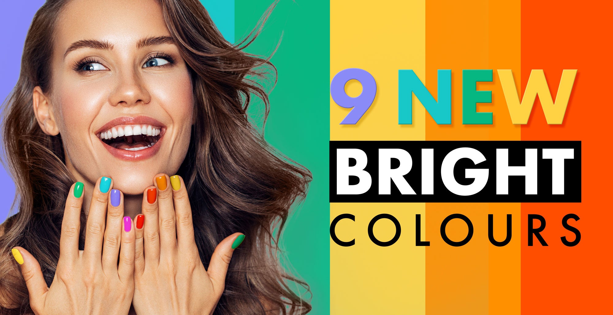 Moyou London Bright Colour Gel Nail Strips