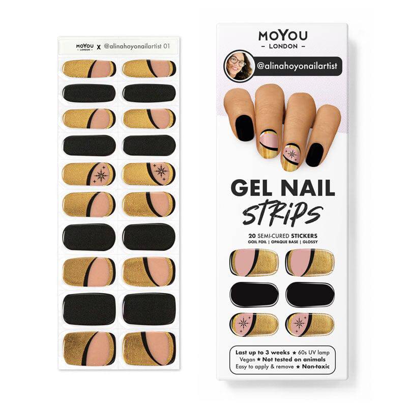 Gel Nail Strip ★ @alinahoyonailartist 01 - MoYou London